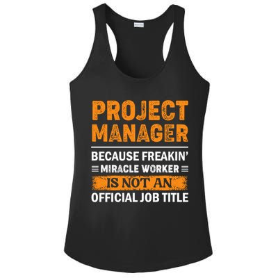 Project Ager Office Worker Project Leader Cool Gift Ladies PosiCharge Competitor Racerback Tank