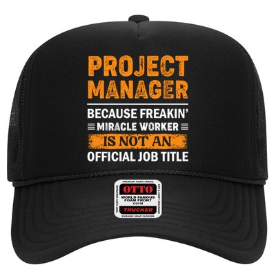 Project Ager Office Worker Project Leader Cool Gift Trucker Hat