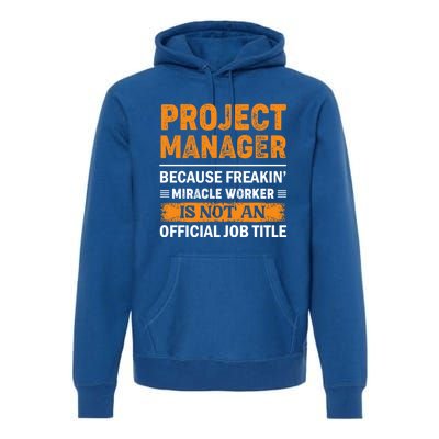 Project Ager Office Worker Project Leader Cool Gift Premium Hoodie