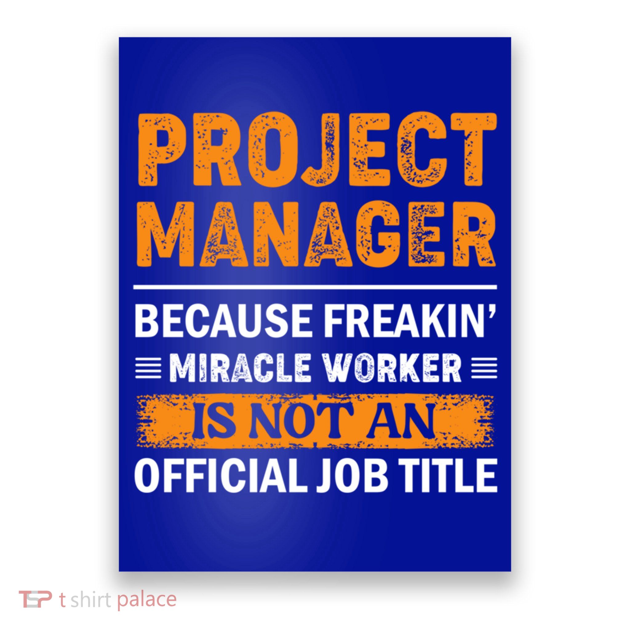 Project Ager Office Worker Project Leader Cool Gift Poster