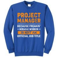 Project Ager Office Worker Project Leader Cool Gift Tall Sweatshirt