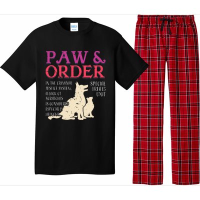 Paw And Order Special Feline Unit Pets Training Dog Cat Pajama Set