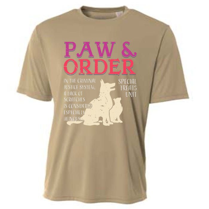 Paw And Order Special Feline Unit Pets Training Dog Cat Cooling Performance Crew T-Shirt