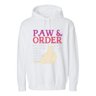 Paw And Order Special Feline Unit Pets Training Dog Cat Garment-Dyed Fleece Hoodie