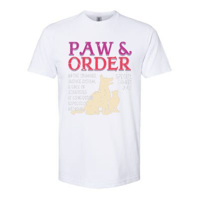 Paw And Order Special Feline Unit Pets Training Dog Cat Softstyle CVC T-Shirt