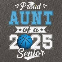 Proud Aunt Of A 2025 Senior Graduate Basketball Gift Cotton Canvas Backpack