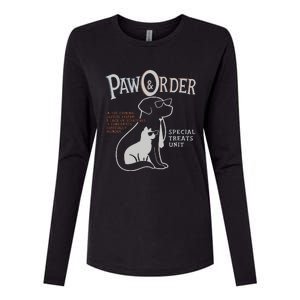 Paw And Order Special Feline Unit Pets Training Dog Cat Womens Cotton Relaxed Long Sleeve T-Shirt