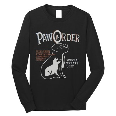 Paw And Order Special Feline Unit Pets Training Dog Cat Long Sleeve Shirt