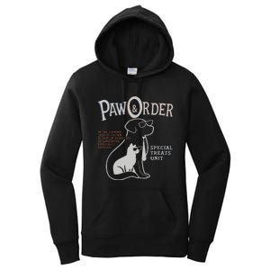 Paw And Order Special Feline Unit Pets Training Dog Cat Women's Pullover Hoodie