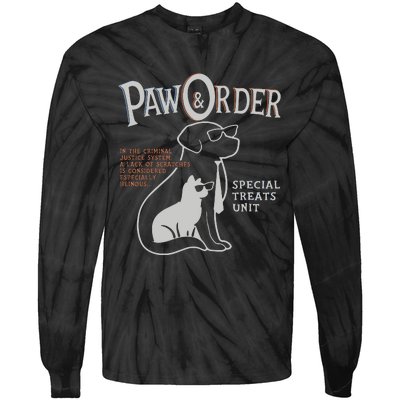 Paw And Order Special Feline Unit Pets Training Dog Cat Tie-Dye Long Sleeve Shirt