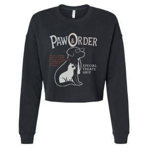 Paw And Order Special Feline Unit Pets Training Dog Cat Cropped Pullover Crew