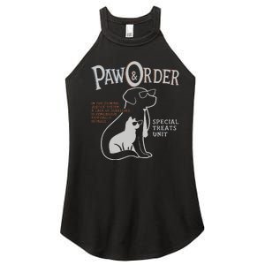 Paw And Order Special Feline Unit Pets Training Dog Cat Women's Perfect Tri Rocker Tank