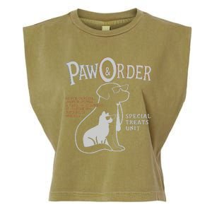 Paw And Order Special Feline Unit Pets Training Dog Cat Garment-Dyed Women's Muscle Tee