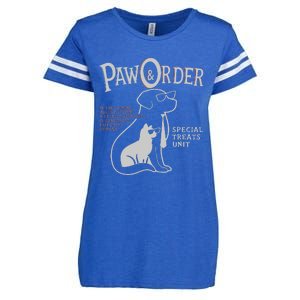 Paw And Order Special Feline Unit Pets Training Dog Cat Enza Ladies Jersey Football T-Shirt