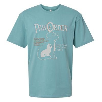 Paw And Order Special Feline Unit Pets Training Dog Cat Sueded Cloud Jersey T-Shirt