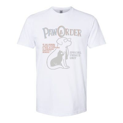 Paw And Order Special Feline Unit Pets Training Dog Cat Softstyle CVC T-Shirt