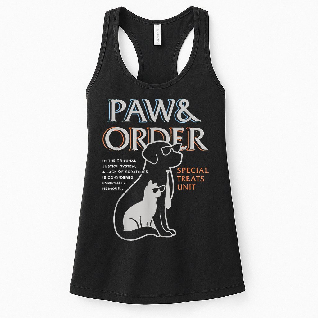Paw and Order Special Training Dog And Cat Womens Tank Top