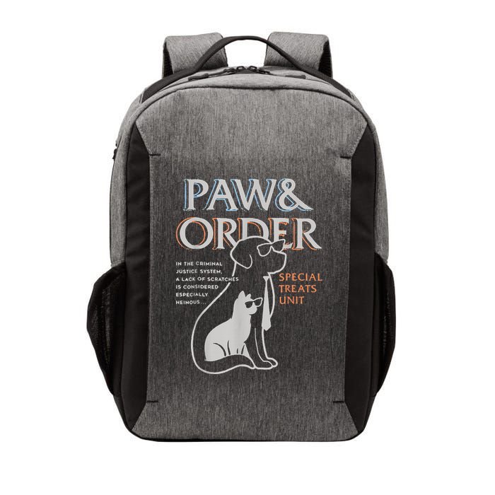 Paw and Order Special Training Dog And Cat Vector Backpack