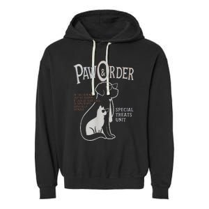 Paw And Order Special Feline Unit Pets Training Dog Cat Garment-Dyed Fleece Hoodie