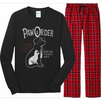 Paw And Order Special Feline Unit Pets Training Dog Cat Long Sleeve Pajama Set