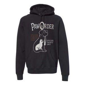 Paw And Order Special Feline Unit Pets Training Dog Cat Premium Hoodie