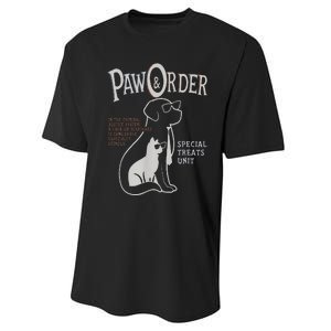 Paw And Order Special Feline Unit Pets Training Dog Cat Performance Sprint T-Shirt