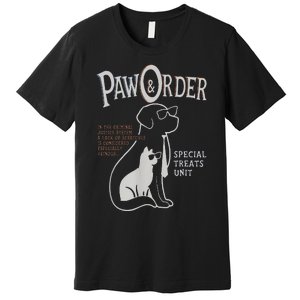 Paw And Order Special Feline Unit Pets Training Dog Cat Premium T-Shirt