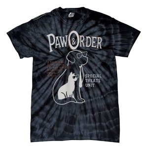 Paw And Order Special Feline Unit Pets Training Dog Cat Tie-Dye T-Shirt