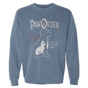 Paw And Order Special Feline Unit Pets Training Dog Cat Garment-Dyed Sweatshirt