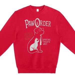 Paw And Order Special Feline Unit Pets Training Dog Cat Premium Crewneck Sweatshirt