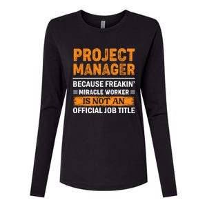 Project Ager Office Worker Project Leader Meaningful Gift Womens Cotton Relaxed Long Sleeve T-Shirt