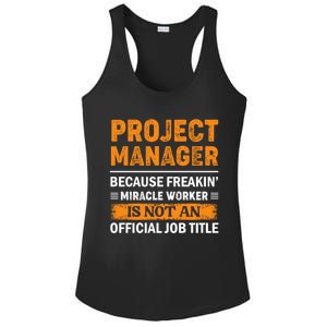 Project Ager Office Worker Project Leader Meaningful Gift Ladies PosiCharge Competitor Racerback Tank