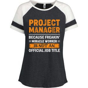 Project Ager Office Worker Project Leader Meaningful Gift Enza Ladies Jersey Colorblock Tee