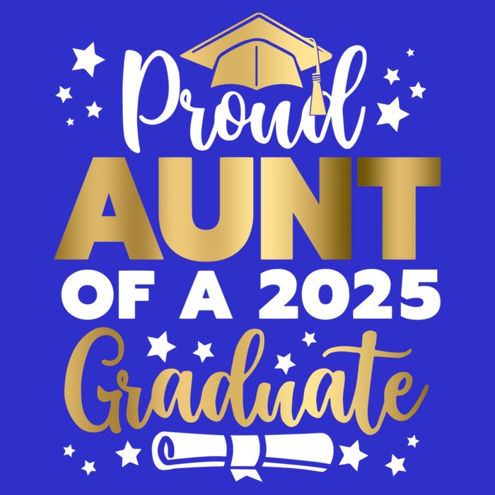 Proud Aunt Of A 2025 Graduate Auntie Senior 2025 Cute Gift 16 in Basic Backpack