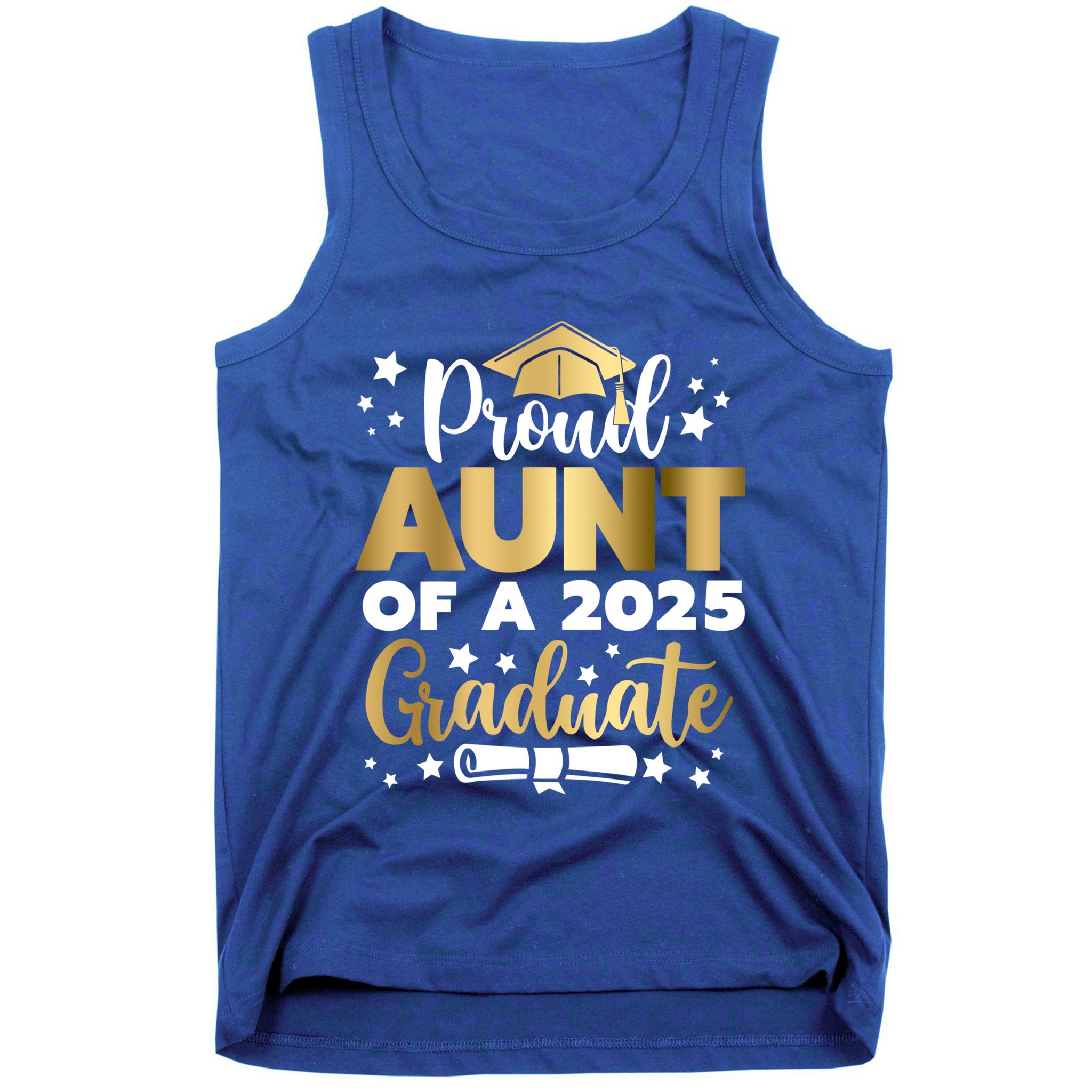 Proud Aunt Of A 2025 Graduate Auntie Senior 2025 Cute Gift Tank Top
