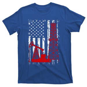 Proud American Oil Worker Oilfield Workers America Gift T-Shirt