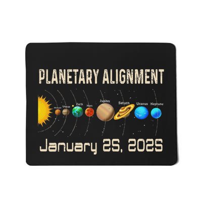 Planetary Alignment Of January 25 2025 Planets In One Line Mousepad