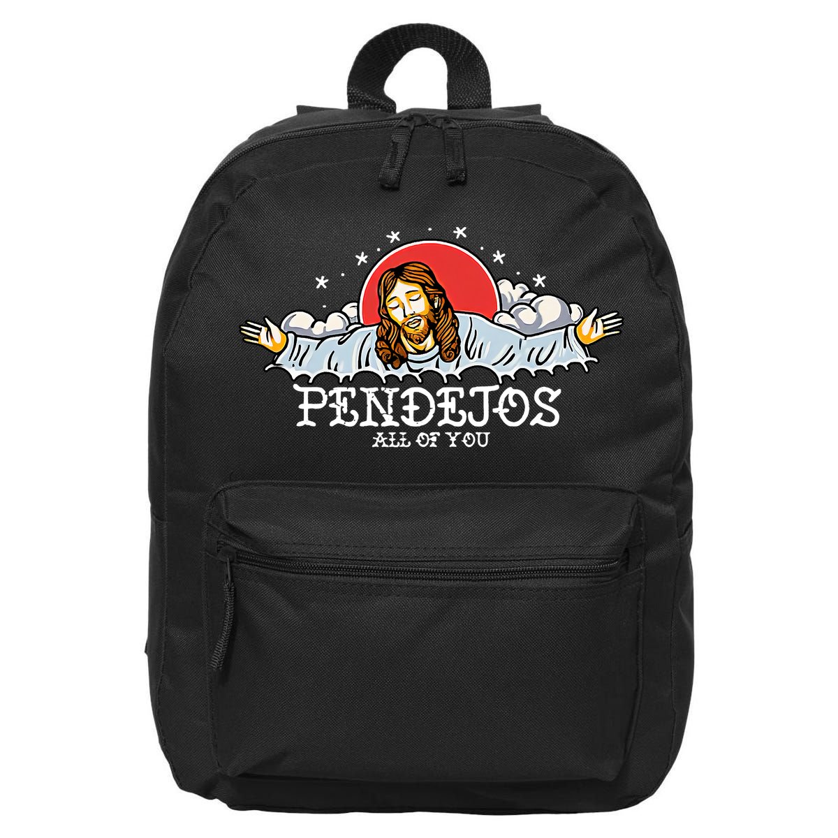 Pendejos All Of You Jesus Sarcastic Humor God 16 in Basic Backpack