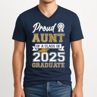 Proud Aunt Of A Class Of 2025 Graduate V-Neck T-Shirt