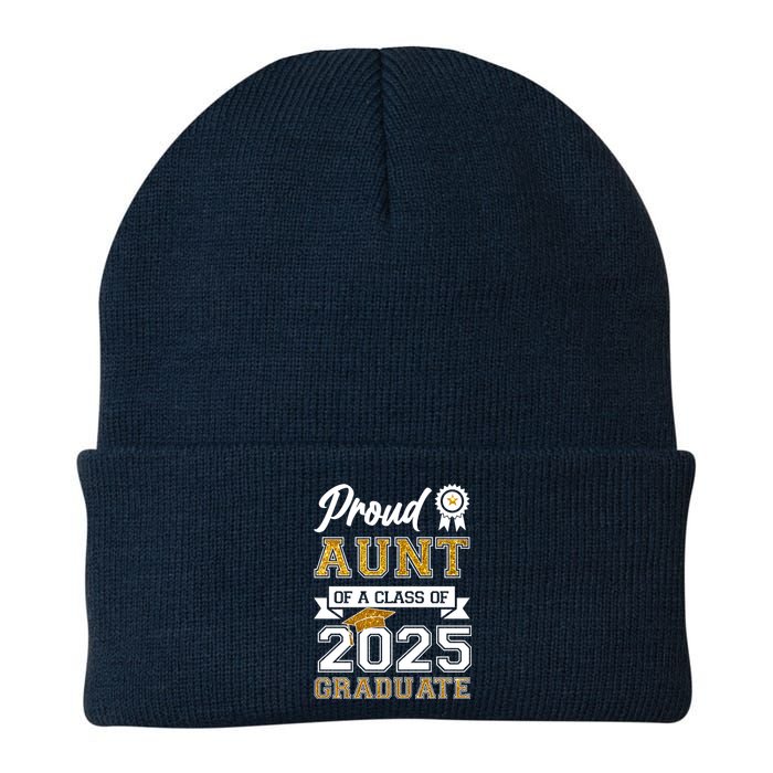 Proud Aunt Of A Class Of 2025 Graduate Knit Cap Winter Beanie