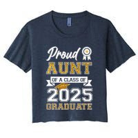 Proud Aunt Of A Class Of 2025 Graduate Women's Crop Top Tee
