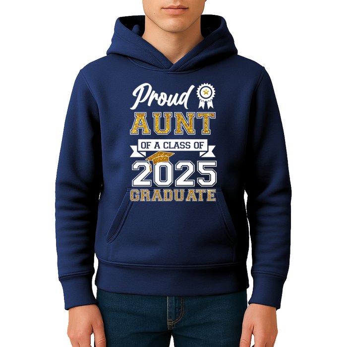 Proud Aunt Of A Class Of 2025 Graduate Kids Hoodie