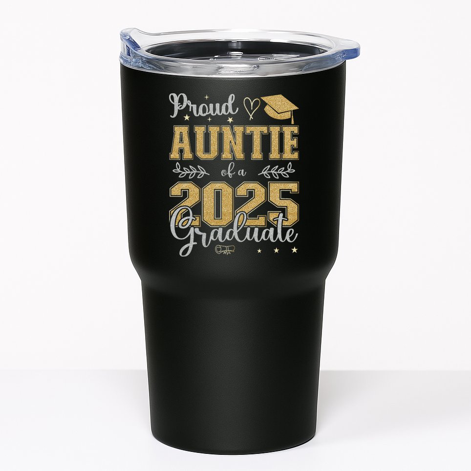 Proud Auntie Of A Class Of 2025 Graduate For Graduation Tumbler