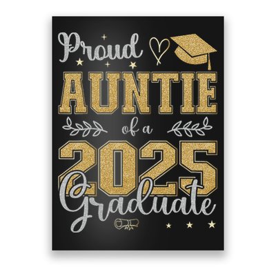 Proud Auntie Of A Class Of 2025 Graduate For Graduation Poster