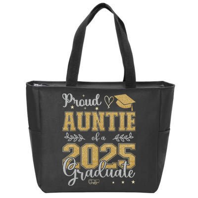 Proud Auntie Of A Class Of 2025 Graduate For Graduation Zip Tote Bag