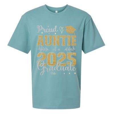 Proud Auntie Of A Class Of 2025 Graduate For Graduation Sueded Cloud Jersey T-Shirt