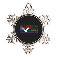 Pro America Pro Acceptance Pro Science Pro Equality Pro Book Metallic Star Ornament