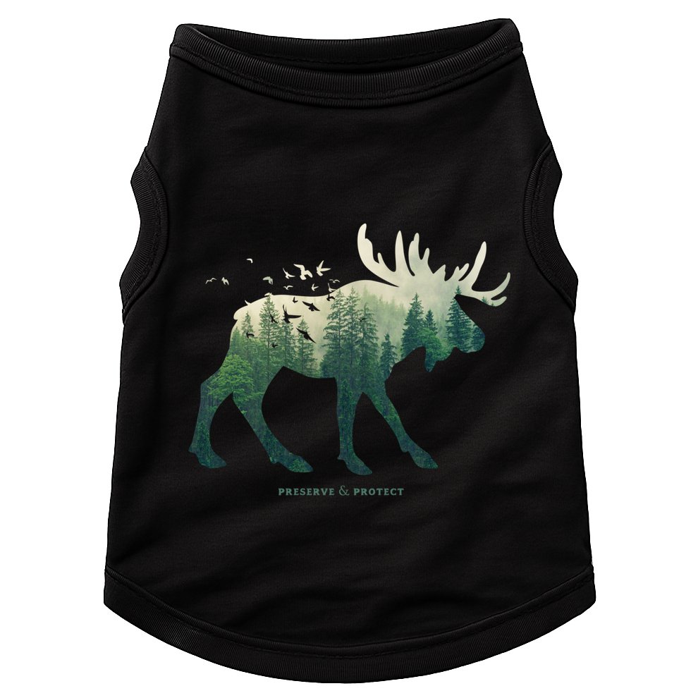 Preserve And Protect Vintage National Park Moose Gift Doggie Tank