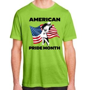 Patriotic American Pride Month Classic Wwii Soldier Kissing Nurse Adult ChromaSoft Performance T-Shirt