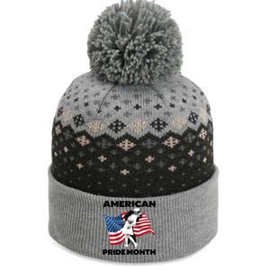 Patriotic American Pride Month Classic Wwii Soldier Kissing Nurse The Baniff Cuffed Pom Beanie